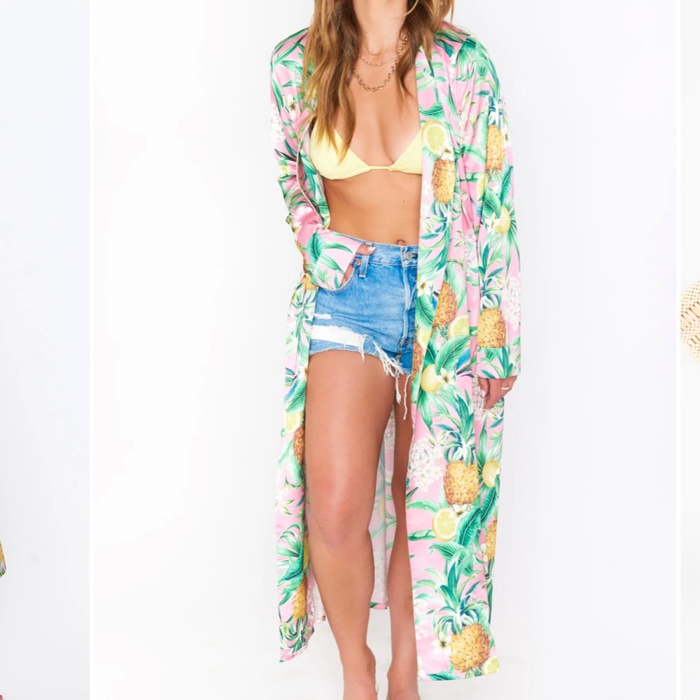 NWT Show Me Your Mumu Robbie Robe ~ in Hannahs Pineapple 🍍 Dream